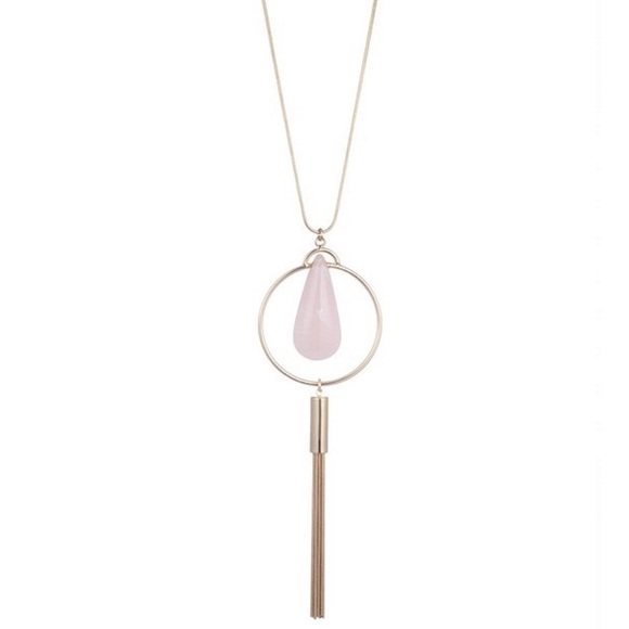 NWT Trina Turk long necklace with pendant tassel. - Picture 1 of 8